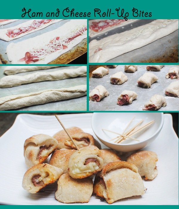 Ham and Cheese Roll-Up Bites