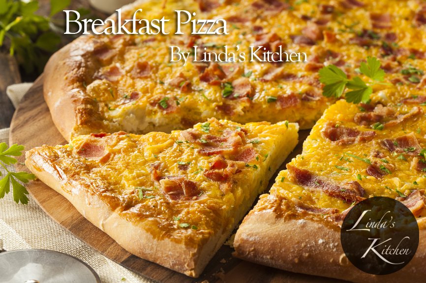 Homemade Breakfast Pizza with Bacon