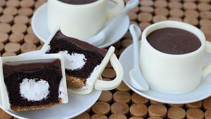 S'mores Coffee Cup Cupcakes