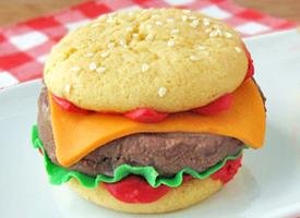 “Cheeseburger” Ice Cream Sandwiches