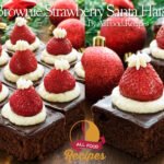 Brownie Strawberry Santa Hats
