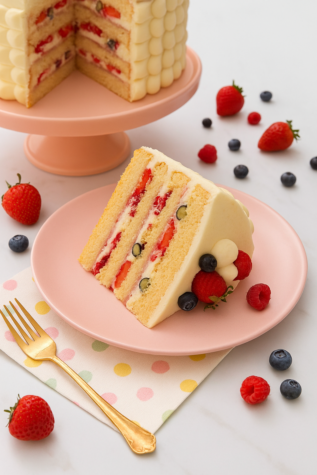 da77831a 6284 487c 8853 80a1ce2fa998 Decadent Berry Chantilly Cake with Mascarpone Frosting Recipe