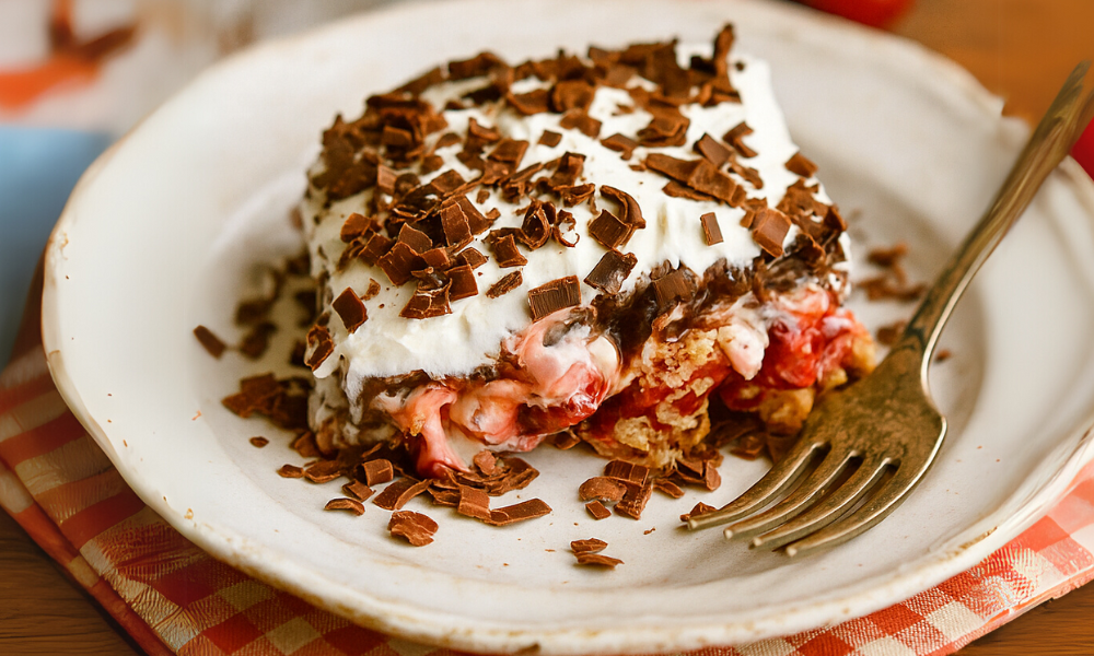 Chocolate%20Cherry%20Lush No-Bake Chocolate Cherry Lush: Layered Dessert Recipe