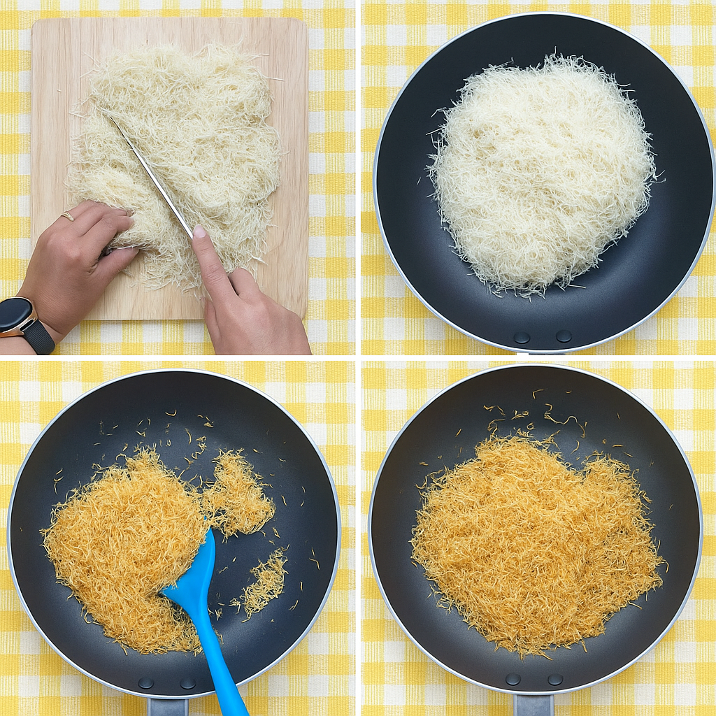 Step 1: Toast the Kataifi