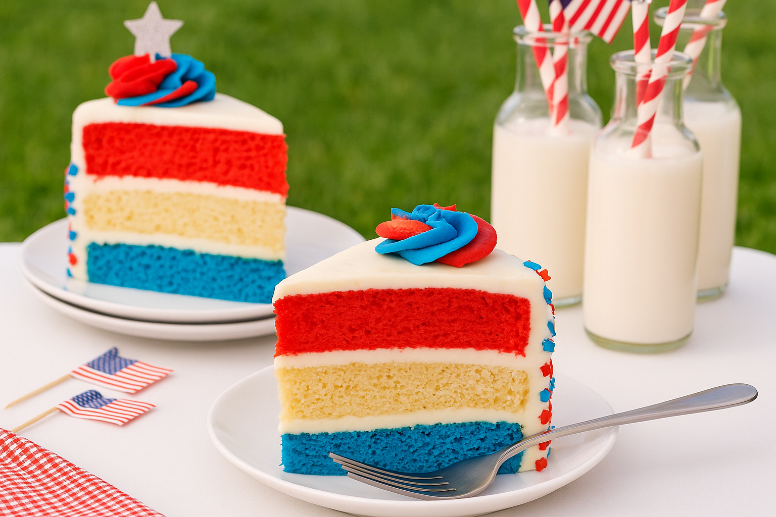 2b67b705 f622 4318 b3e0 758b83288c2e American Flag Cake: A Red, White, and Blue Celebration