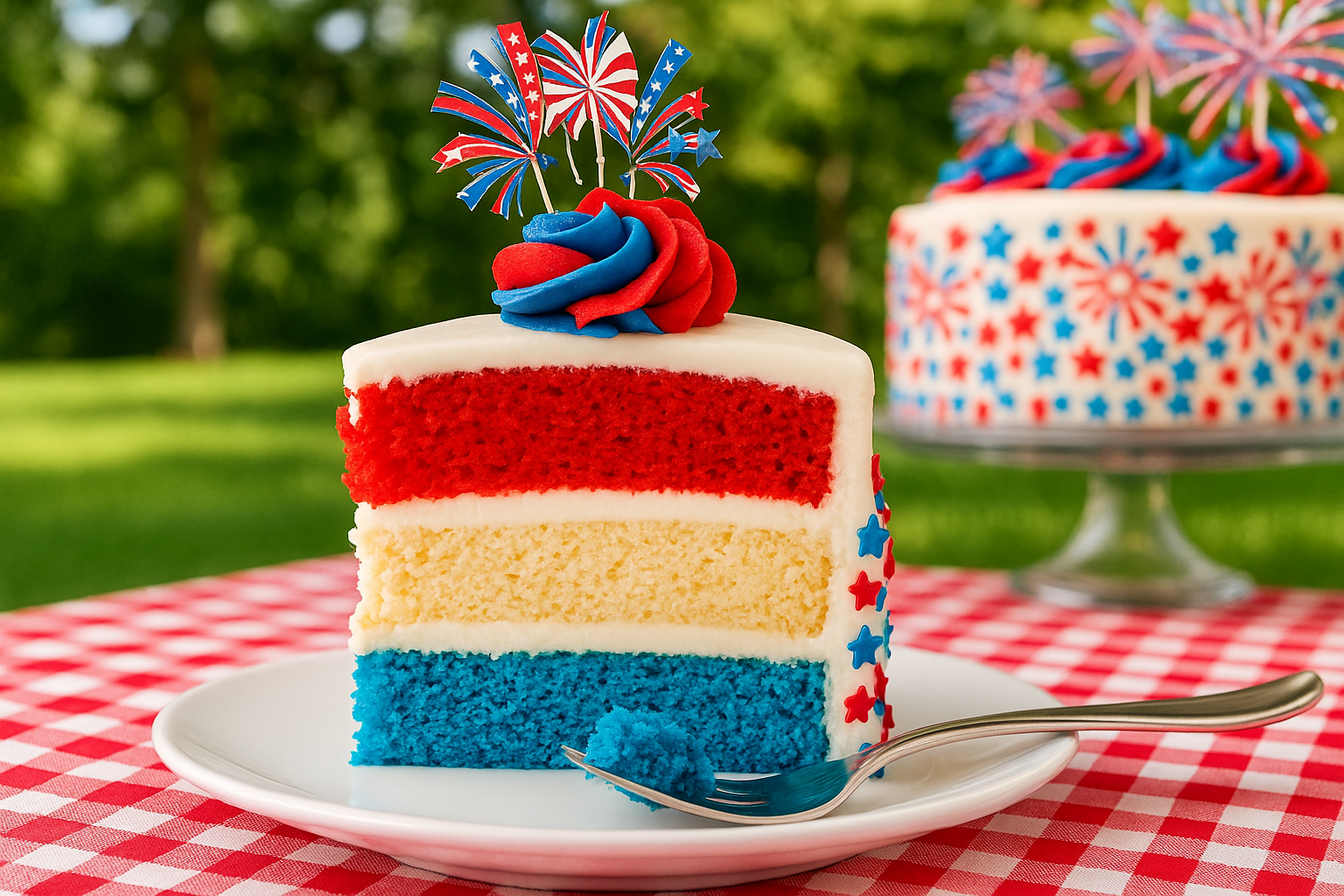 89384fc4 cad5 4939 bf4b c24c236bd6fe American Flag Cake: A Red, White, and Blue Celebration