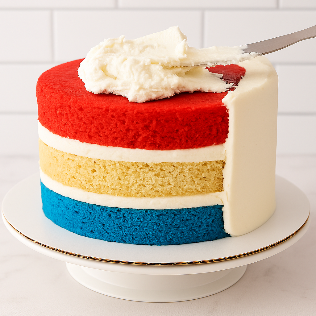 a7a74b53 0bca 47ca 91bb 8431be57a09c American Flag Cake: A Red, White, and Blue Celebration