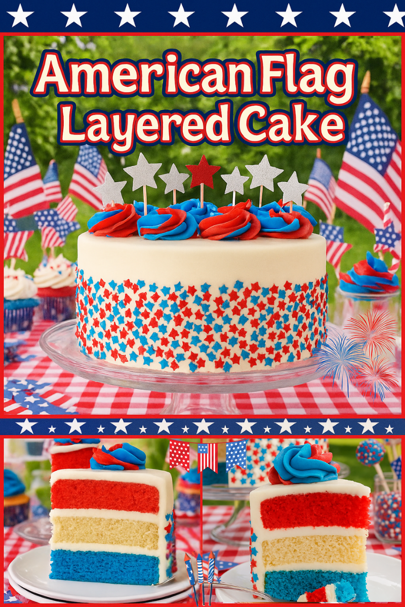 para%20facebook American Flag Cake: A Red, White, and Blue Celebration
