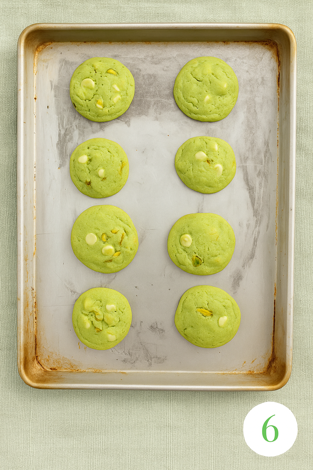 step6 Pistachio Pudding Cookies: Easy Dessert Recipe