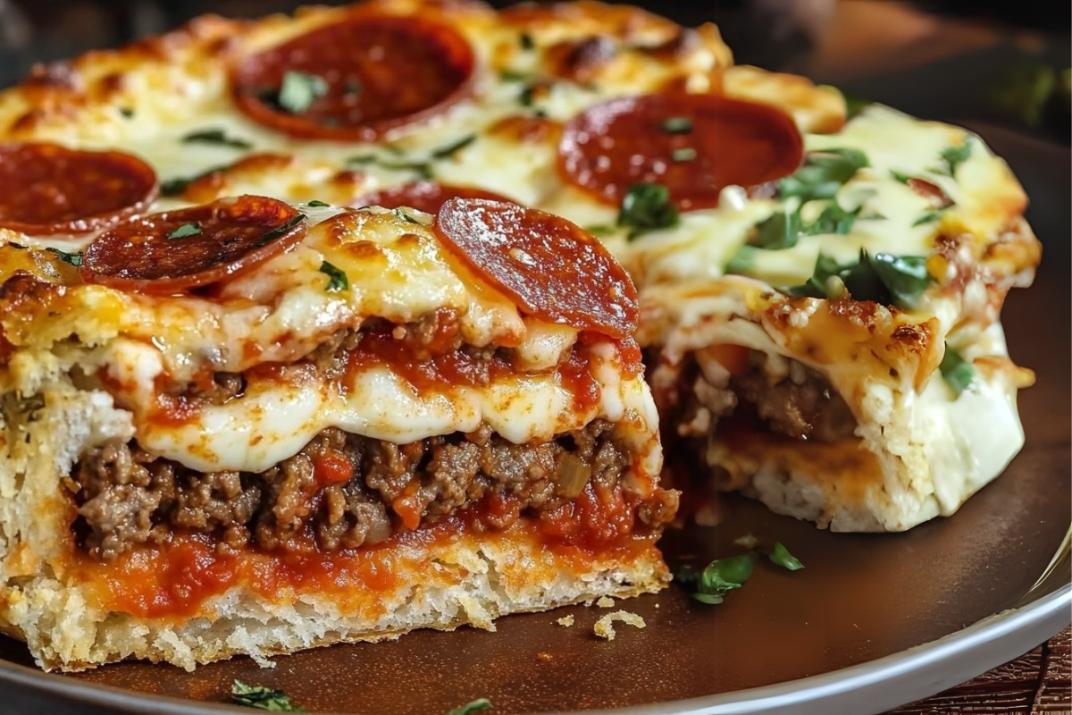 Pizza Burger Pie a Delicious Dish