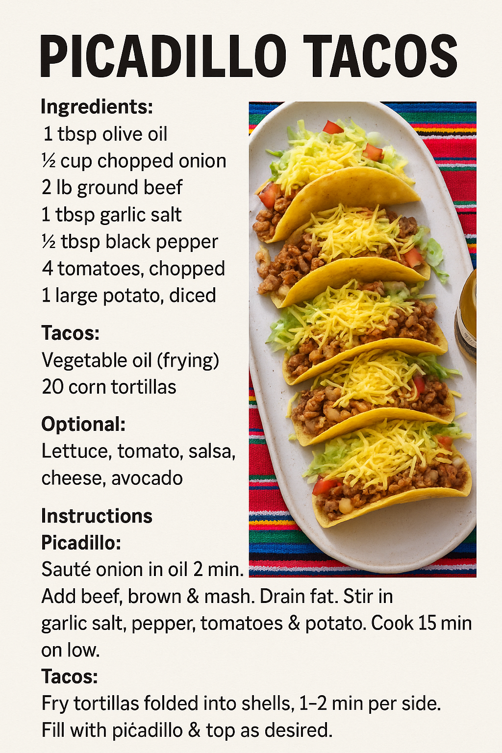 picadillo tacos recipe