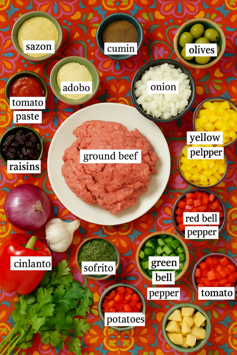 ingredients Easy to Make Picadillo: Tacos, Puerto Rican and Cuban style picadillo recipe