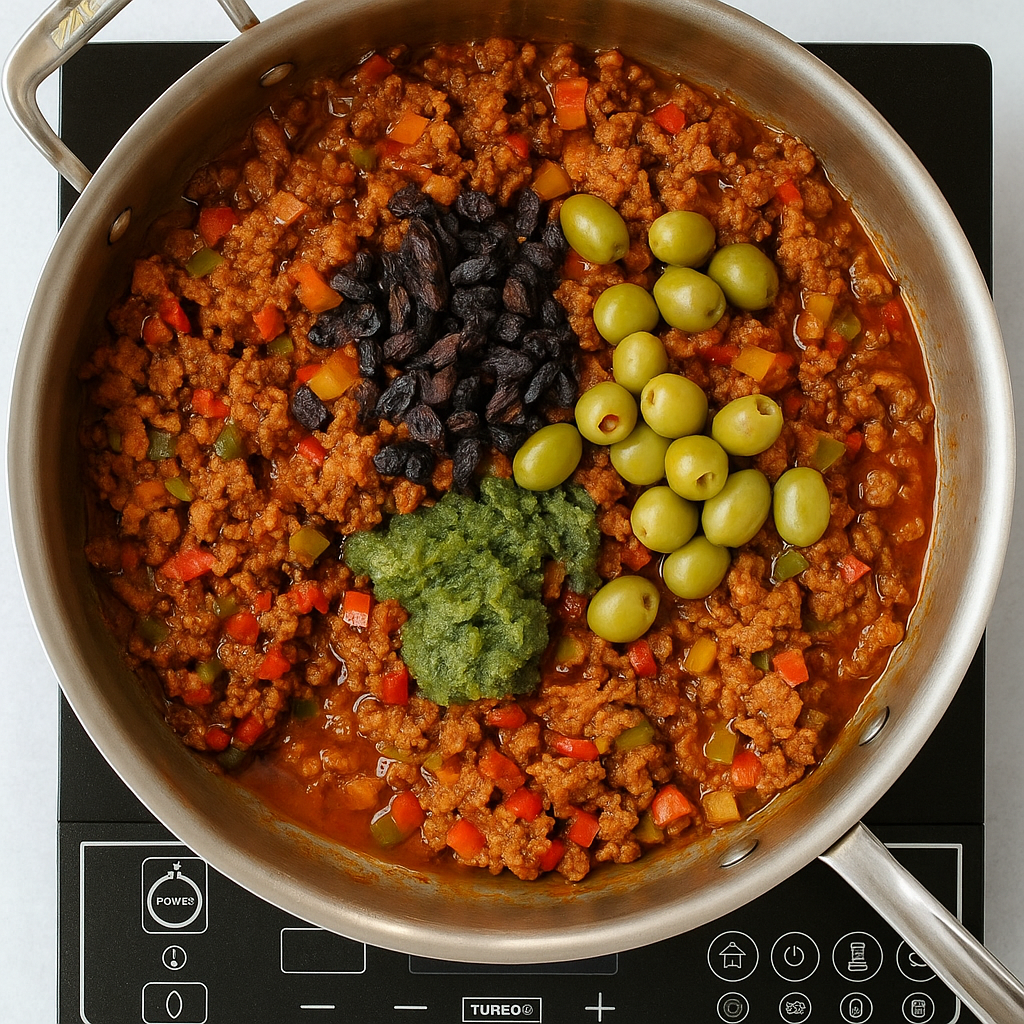 step4 Easy to Make Picadillo: Tacos, Puerto Rican and Cuban style picadillo recipe