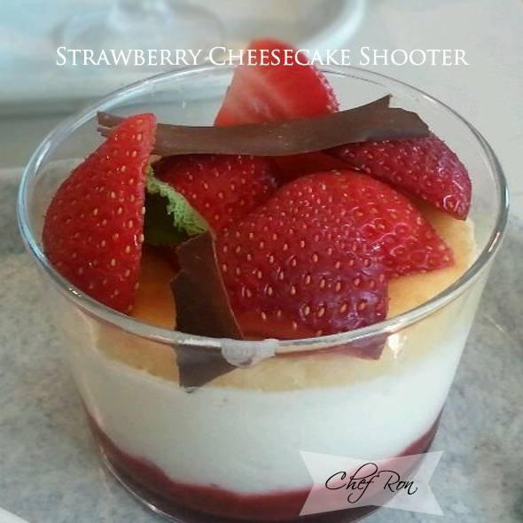 Easy Strawberry Cheesecake Shooter