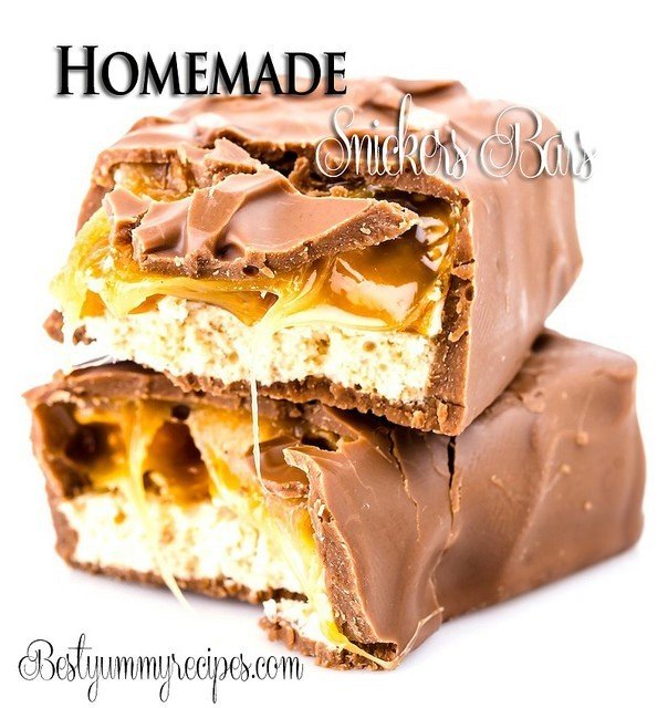 Homemade Snickers Bar