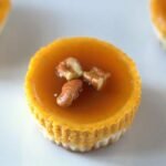 3-Layer Caramel Pecan Pumpkin Cheesecake Bites