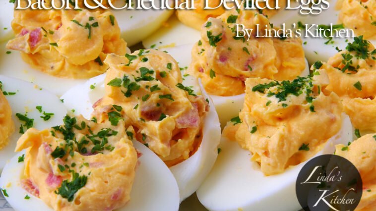 Bacon and Cheddar Deviled EggsBacon and Cheddar Deviled Eggs