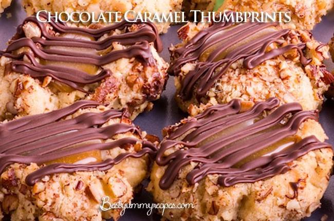Chocolate Caramel Thumbprints Recipe