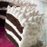 Dark Chocolate Cake With Marshmallow Frosting