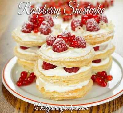 Raspberry Shortcake with Biscuits
