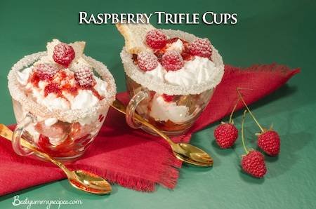 Raspberry Trifle Cups