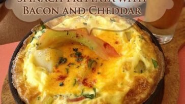Spinach Frittata with Bacon and Cheddar