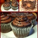 Triple Chocolate Nutella Filling Cupcakes