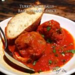 Turkey Meatballs Basil Tomato Sauce