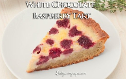 White Chocolate & Raspberry Tart
