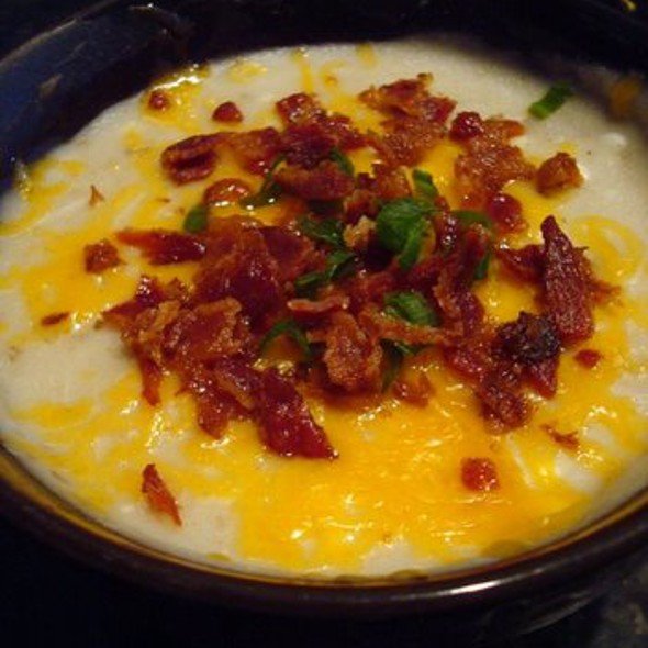 Baked Potato Soup with Cheese & Bacon