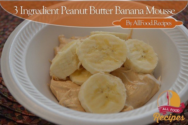 3 Ingredient Peanut Butter Banana Mousse