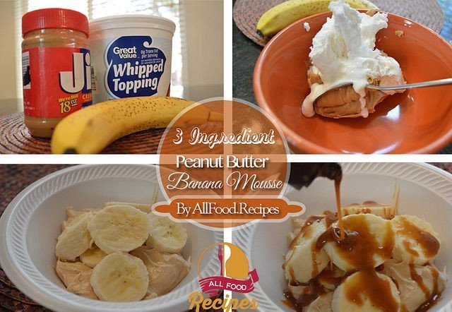 3 Ingredient Peanut Butter Banana Mousse