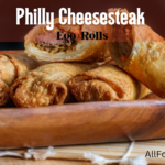 Philly cheesesteak egg rolls
