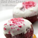 Glazed Baked Red Velvet Donuts