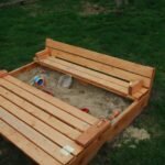 SAND BOX WITH BUILT-IN SEATS