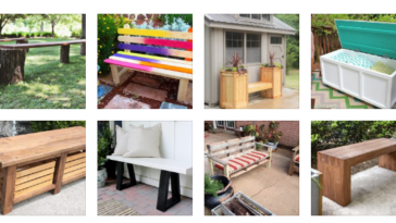 15 Awesome Outdoor Bench Projects You Can Build at Home
